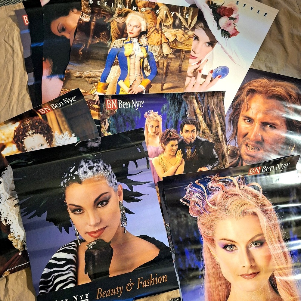 12 90s Makeup Art Theater Beauty Vintage Fashion Posters 16 x 14" Wall Art B Nye